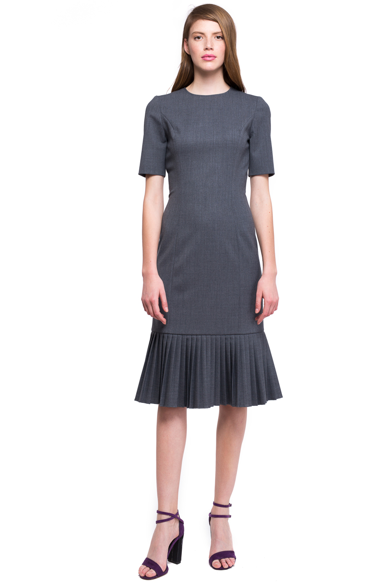 Pleated Hem Dress