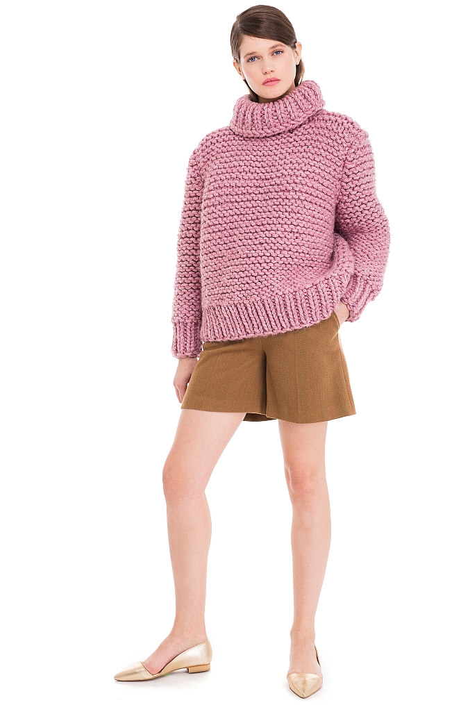 Chunky Knit Wool Blend Sweater - chemistry-studio