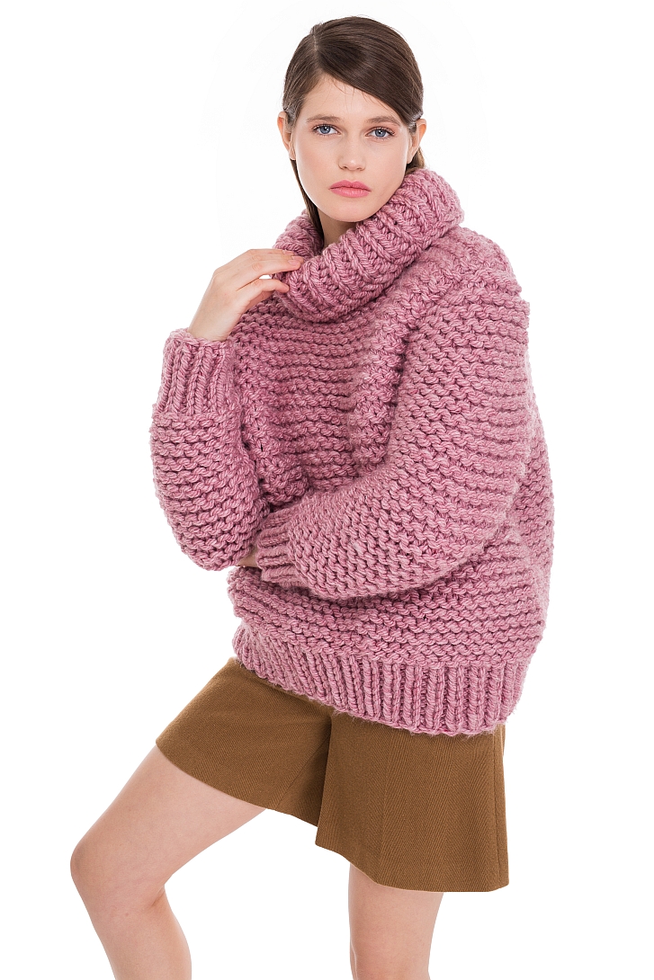 Chunky Knit Wool Blend Sweater - chemistry-studio