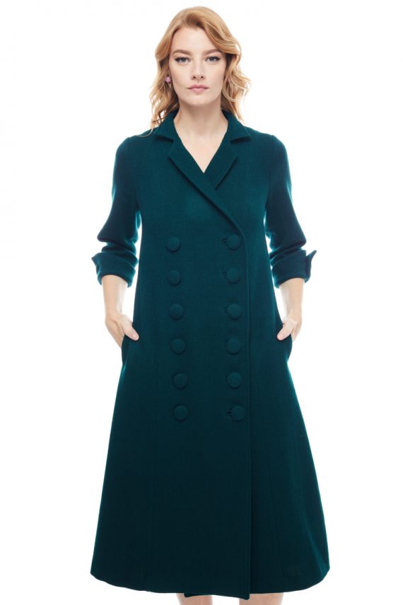 Anastasia Double Breasted Wool Dress American