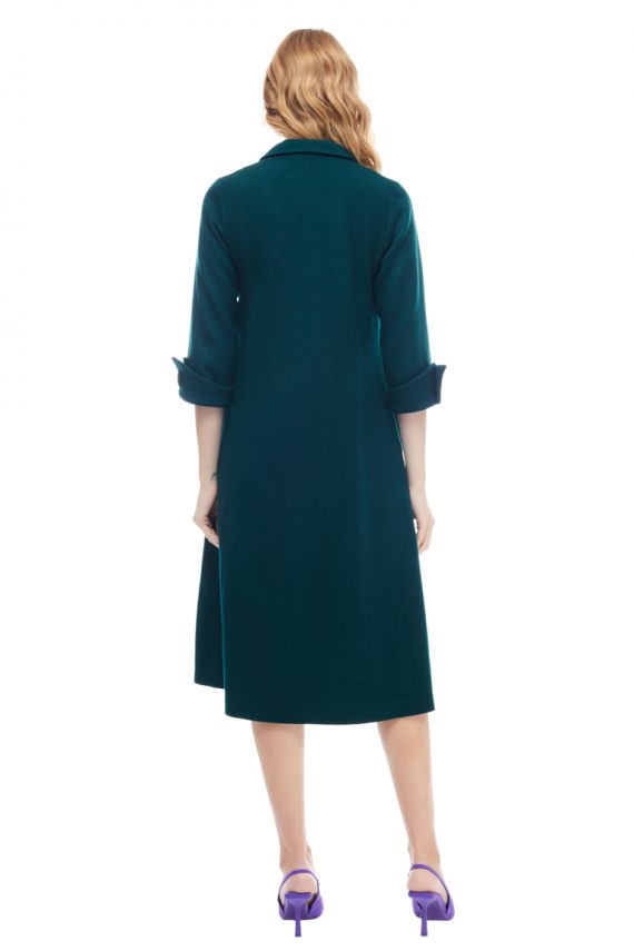 Anastasia Double Breasted Wool Dress Back
