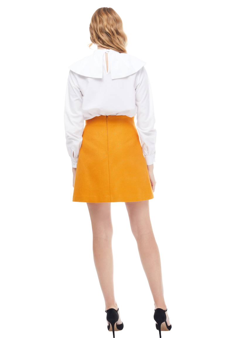 Charlotte Mini Linen Skirt Back
