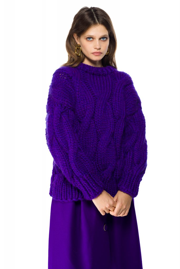 Chunky Cable Knit Wool Sweater - chemistry-studio