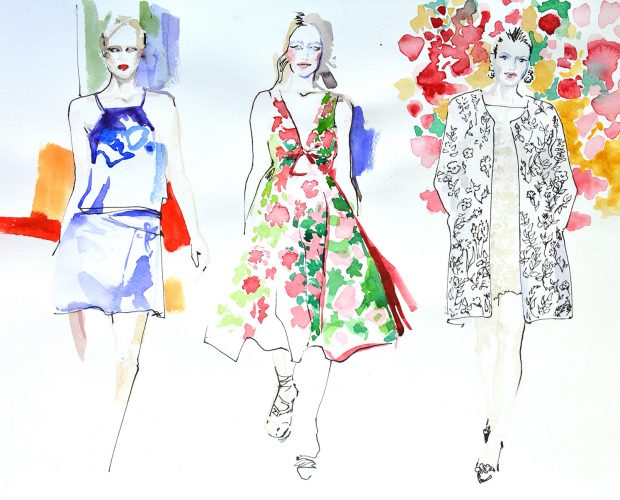 Fashion teaching illustration