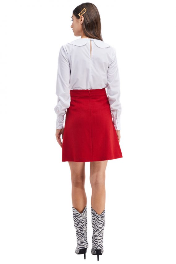 Edith Wool Mini Skirt