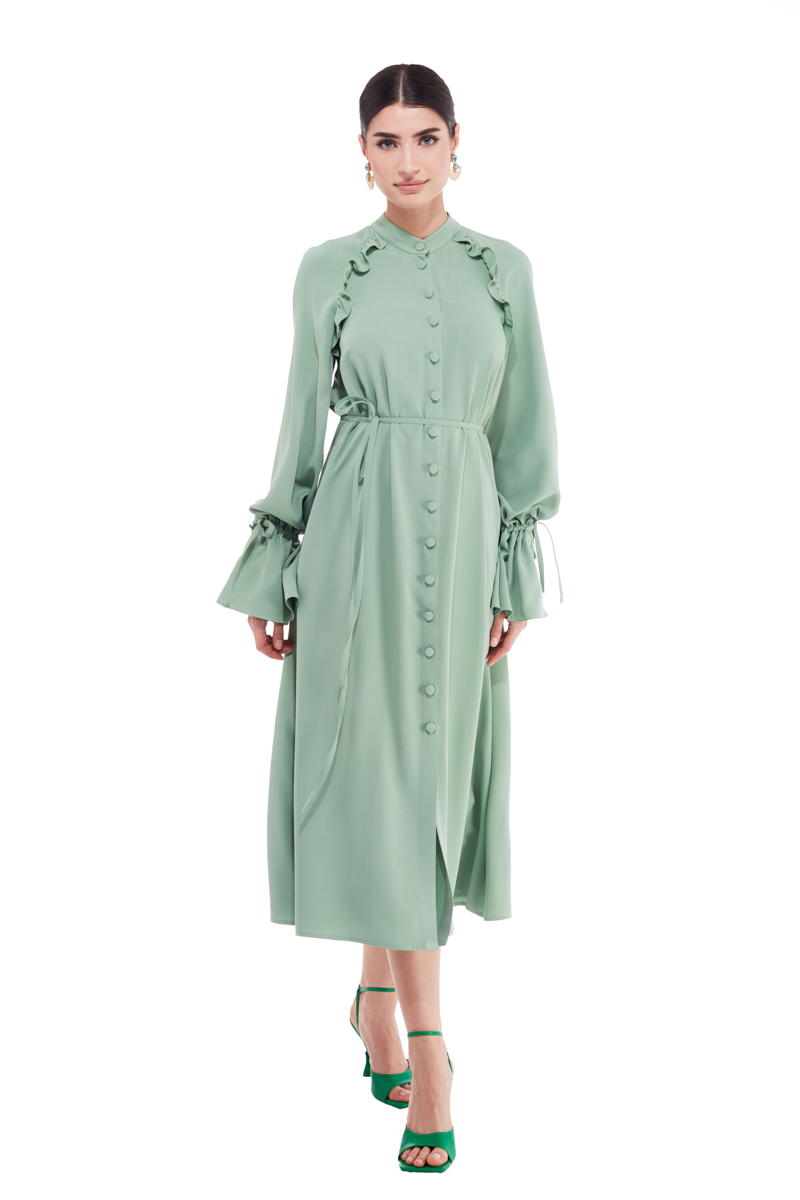 Hyacinth Viscose Shirt Dress