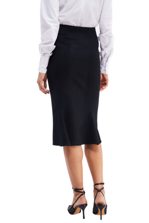Josephine Wool Midi Skirt