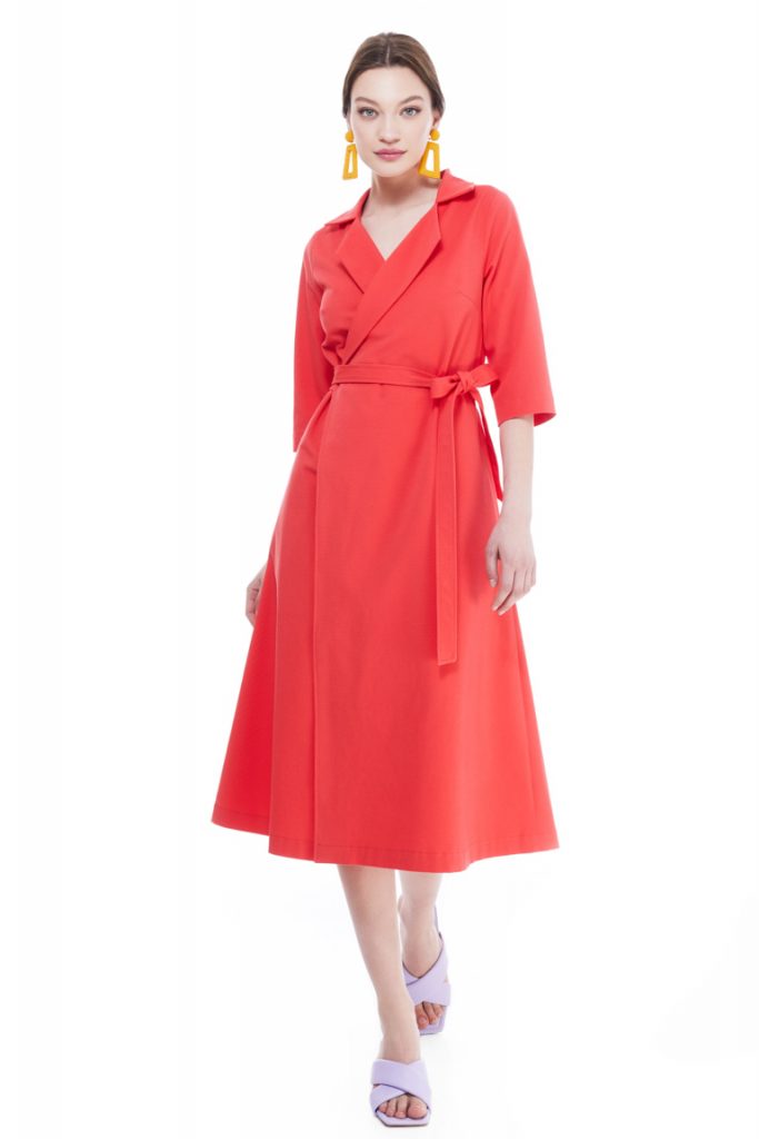 Khatarine Cotton Wrap Dress chemistrystudio