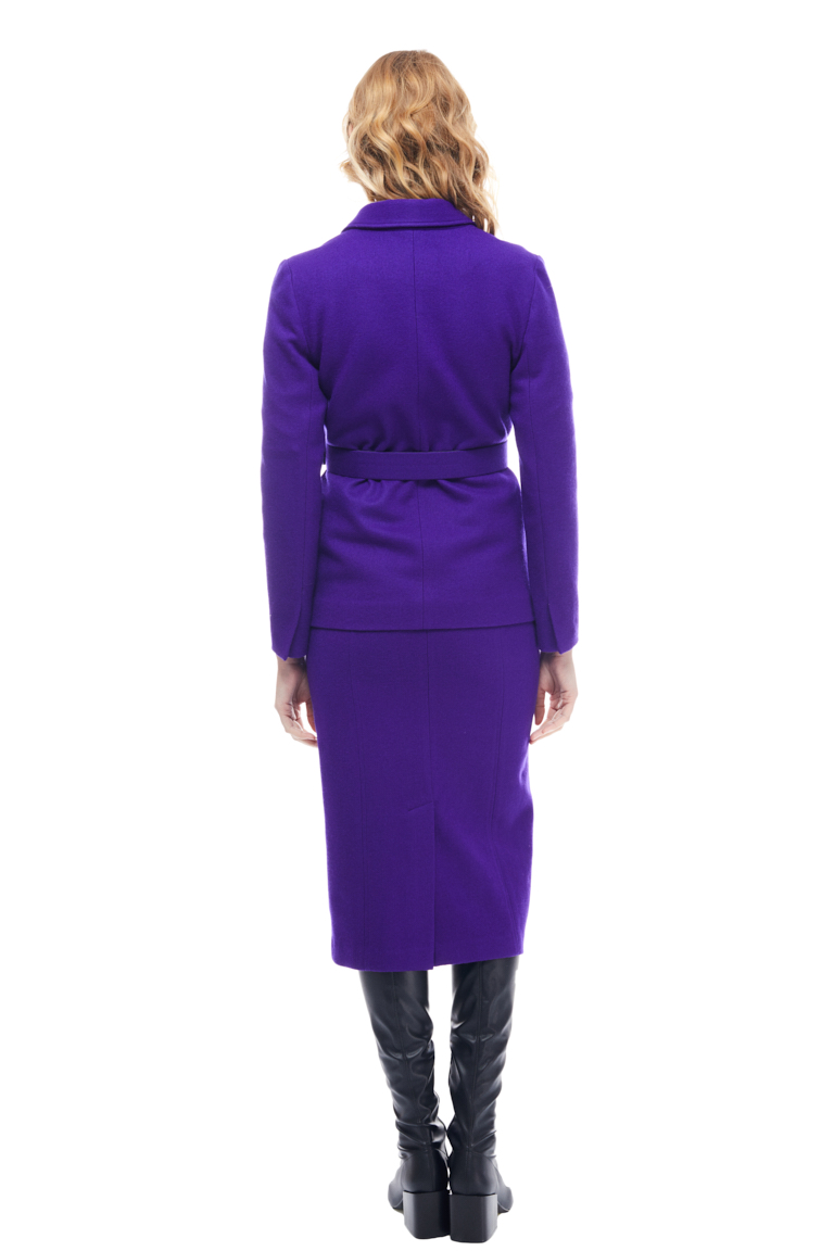 Matilda Belted Wool Blazer Back