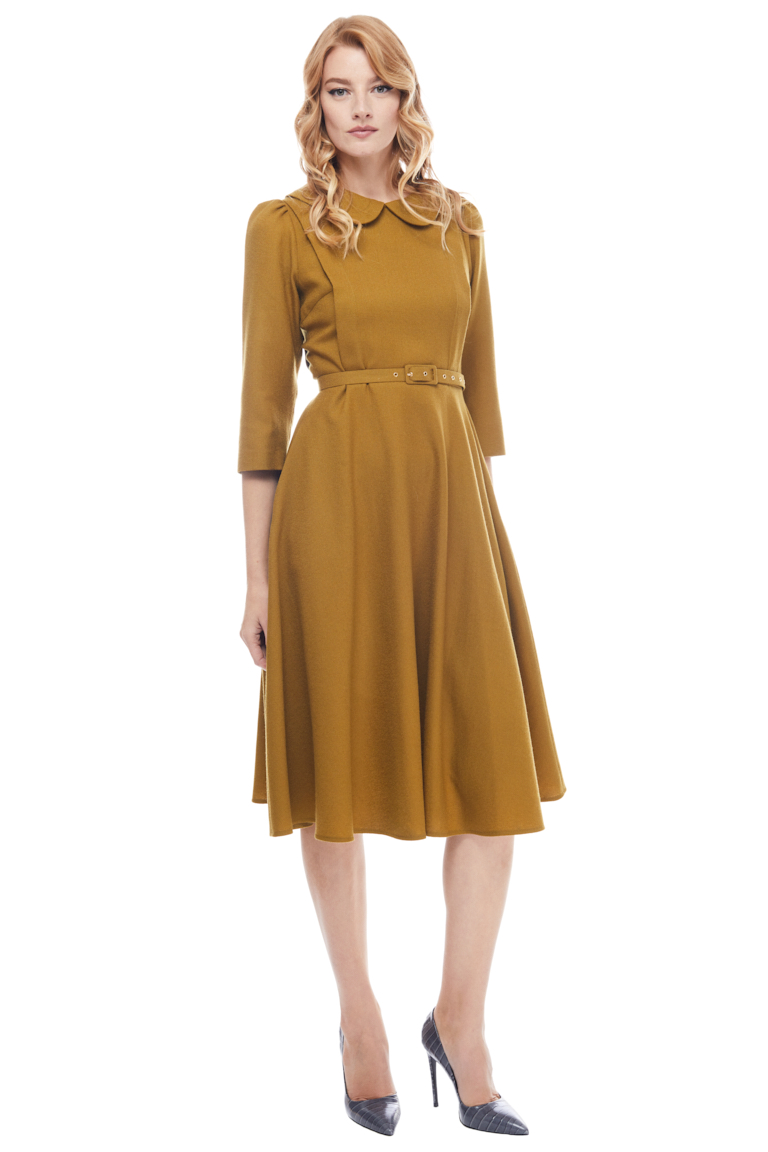 Olga Peter Pan Collar Dress Front