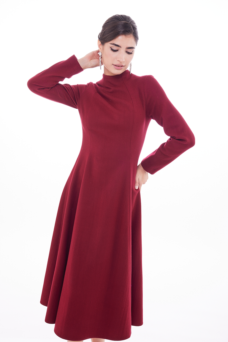 Simona Wool Midi Dress - chemistry-studio