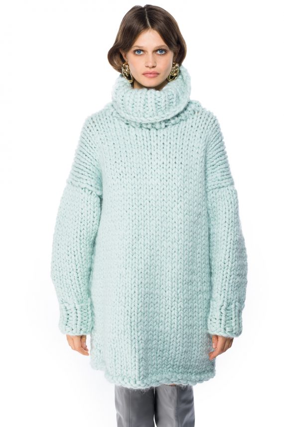 Turtleneck Sweater Dress - close up